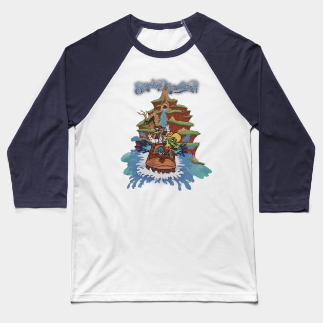 Splash Mountain SPLASH Baseball T-Shirt by Legend of Louis Design Co.